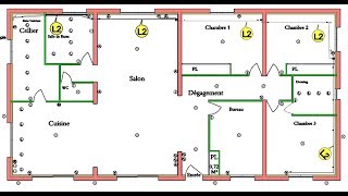 PLAN INSTALLATION ELECTRIQUE COMMENT FAIRE [upl. by Eeldivad]