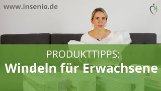 Windeln für Erwachsene TOP 4 Produktempfehlungen [upl. by Dowzall389]