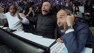 UFC 261 Commentator Booth Reactions [upl. by Woo]