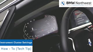 Changing the instrument cluster settings  BMW How  To  BMW Northwest [upl. by Alvita]