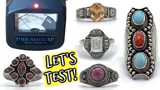 Lets Test Gemstones Presidium Gem Tester II PGT II  Testing Emerald Diamond Sapphire Garnet [upl. by Bergmans]