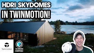 How to use HDRI SKYDOMES in Twinmotion 2022 [upl. by Karlee668]